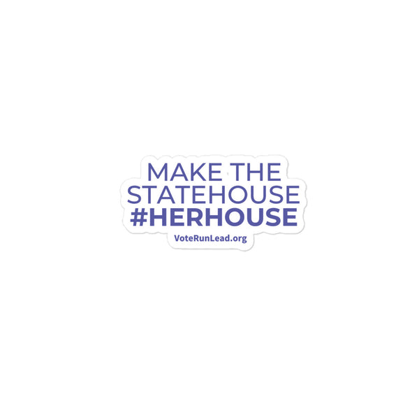 Barrier Breaker Blue #HerHouse Sticker