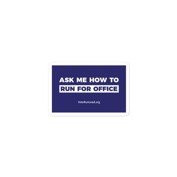 Vote Run Lead Slogan Sticker