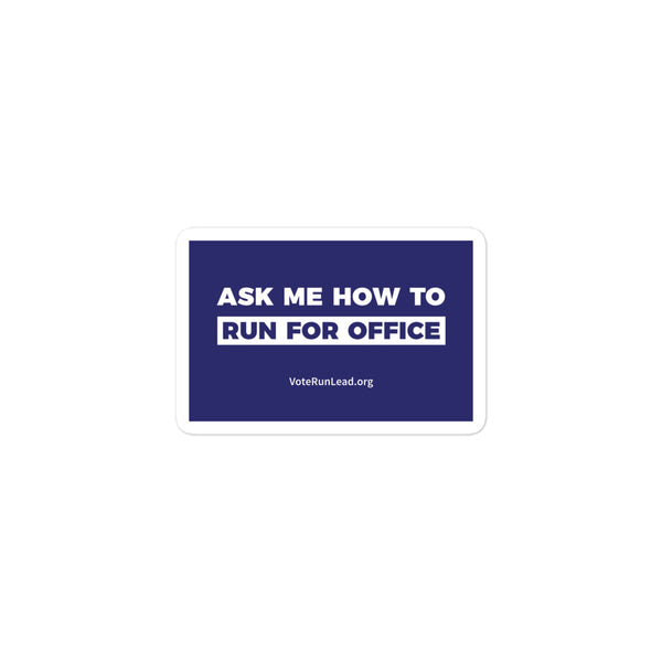 Vote Run Lead Slogan Sticker